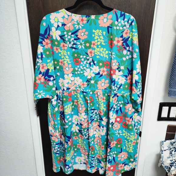Stretchy Chic Soul Flower Power Dress 3X - Picture 3 of 6